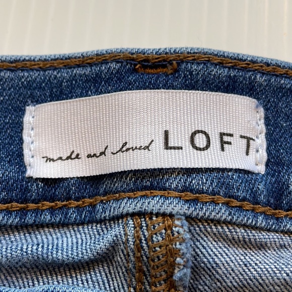 Loft high waist skinny jeans, slim pockets, women’s size 28 petite - Picture 2 of 16